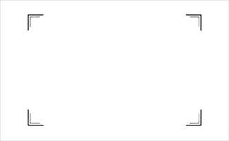 A square frame with a black border vector