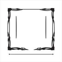 Art nouveau frame vector