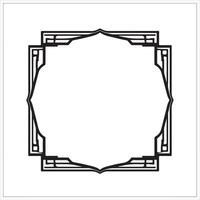 Art deco frame vector