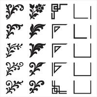 A set of decorative elements for the design vector