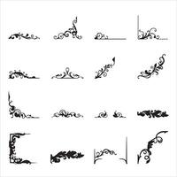 Set of decorative elements vector
