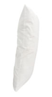 One white pillow after use isolated with clipping path in file format png