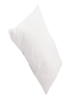 White pillow after use isolated with clipping path in file format png