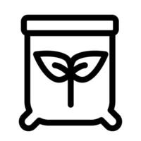 Seeds package - Ecological farming icon vector