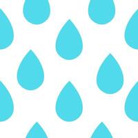seamless pattern with simple water drop vector