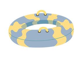 inflatable ring with wavy stripes vector