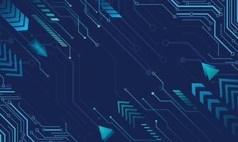 Abstract futuristic technology blue background vector