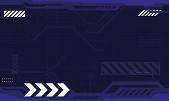 Abstract technology circuit board border background vector