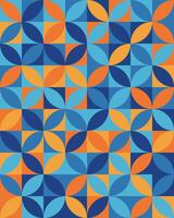 Colorful geometric mosaic pattern abstract background vector