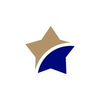 Colorful five-point star design representing creativity and innovation in a modern context vector
