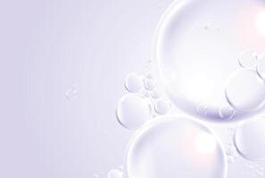 Bubbles on a light purple background vector
