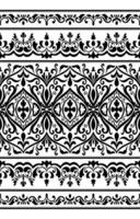 Ethnic Tribal Patterns, Vintage Coil Lines, Native vector