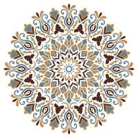 Mandala flowers for decorating plates, ceramics, fabric patterns vector