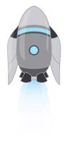 Rocket Cartoon Drawing, Rocket Launch, Science and Technology vector