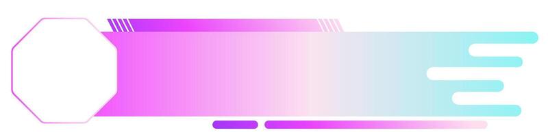 Technology banner frame, geometric infographic elements vector