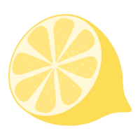 Lemon slice with transparent background png