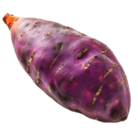 Fresh Whole Purple Sweet Potato with Natural Texture Isolated On Transparent Background png