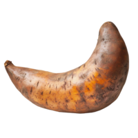 Fresh Whole Sweet Potato Root Vegetable Curved Shape Isolated On Transparent Background png
