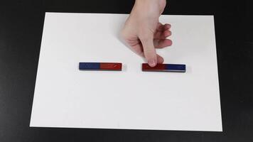 Visualizing magnetic fields using iron filings video