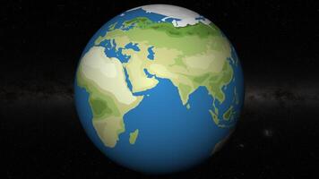 Animation of Earth zooming into Beirut location video