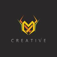 M Logo Design for Friendly and Creative Brand Identity vector