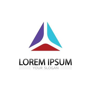 Dynamic Prism Triangle Letter Logo Featuring Minimal Gradient Shapes for Branding Projects vector