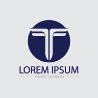 letter T logo image and font T design graphic professional vector