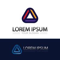 Creative Triangle Letter Logo Design with Modern Prism-Inspired Abstract Icon Style vector