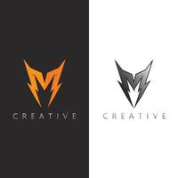 Minimalist M Letter Symbol Logo for Corporate Branding and Visual Identity vector