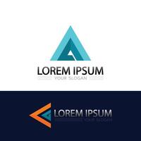Gradient Prism Triangle Letter Logo for Tech Startups and Futuristic Brand Identity vector