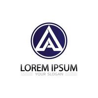 Modern Letter Logo Featuring Triangle Geometry and Prism Light Refraction Theme vector