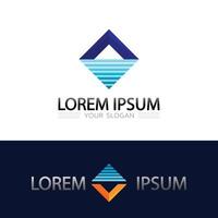 Simple Triangle Letter Icon with Prism Light Effect and Geometric Logo Shape vector