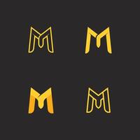 Abstract Letter M Design with Hexagonal Shape in Modern Logo Style vector