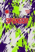 Custom soccer apparel tri color vector