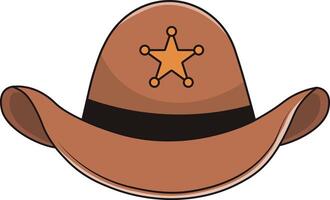 Cowboy Hat Icon, Isolated on White Background, vector