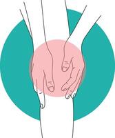 Hand and Leg Injury Illustration in Flat Design. vector