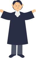 Illustration of Man Profession in Cartoon Design. vector