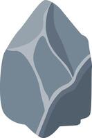Big Stone Mountain with Flat Design vector