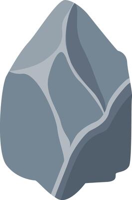 Big Stone Mountain with Flat Design