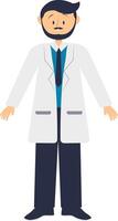 Illustration of Man Profession in Flat Design vector