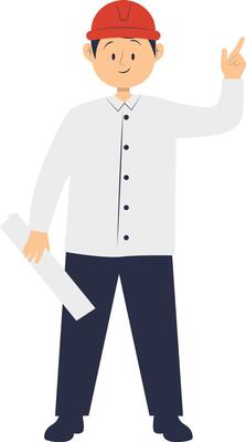 Illustration of Man Profession in Flat Design.