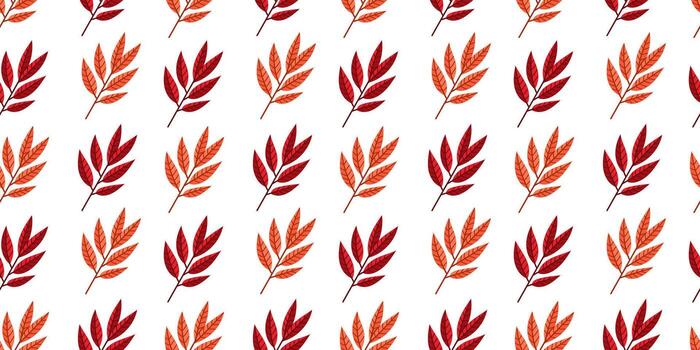 diseño presentando un artístico modelo de otoño hojas con vibrante colores y encanto vector