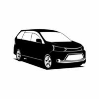 Car Multi Purpose Vehicle silhouette vector
