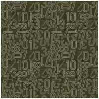 A repeat print pattern design of numbers arranged on a chevron background, creating a visually striking design. vector
