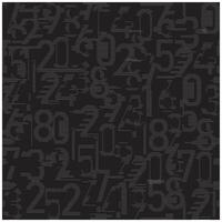 repeat number digit print pattern, A textured black and gray pattern filled with various numbers in different sizes, creating a visually complex and intriguing design. vector