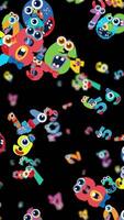 Vibrant animated sequence with playful monster-themed letters and numbers on a black background, creating a whimsical and dynamic visual experience video