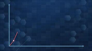 Animated graphs showing fluctuating data trends video