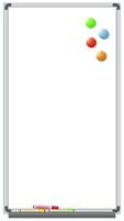Magnets move and arrange on a whiteboard, creating a dynamic and playful visual experience with vibrant colors video