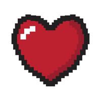 pixel art of love the style of an old game vector