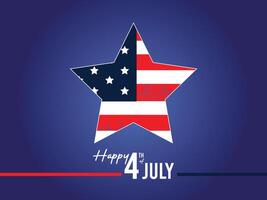 Happy 4th of July, Independence day Ready to use in flyers, posters, social media vector
